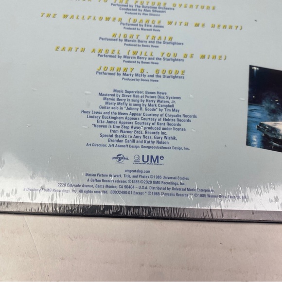 Back To The Future Soundtrack Vinyl Record 12” 80s Music Collectible Walmart - Picture 5 of 6